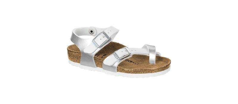 Birkenstock Birko-flor Narrow Taormina Børn Sølv | DK 113RVD